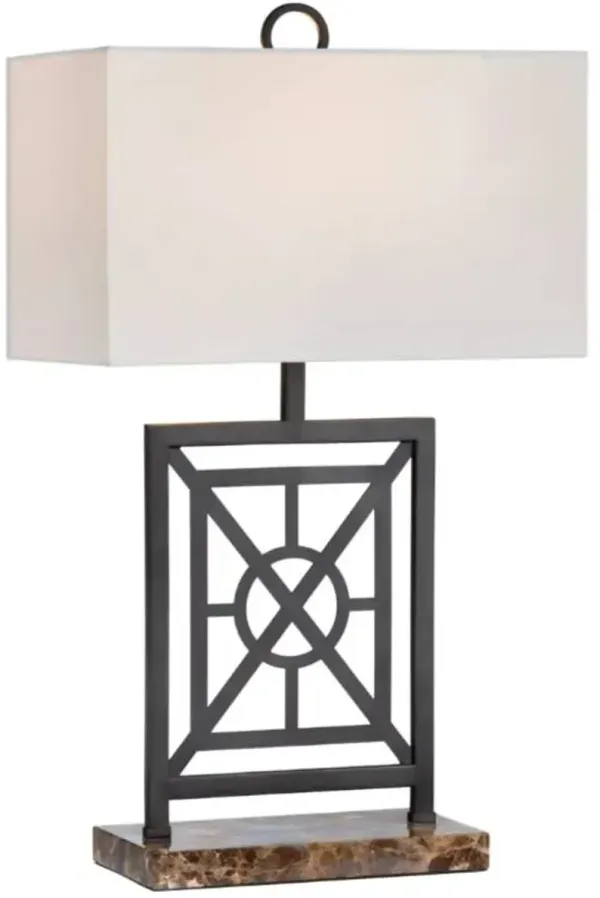 Crestview Collection Englewood Black/Brown Table Lamp