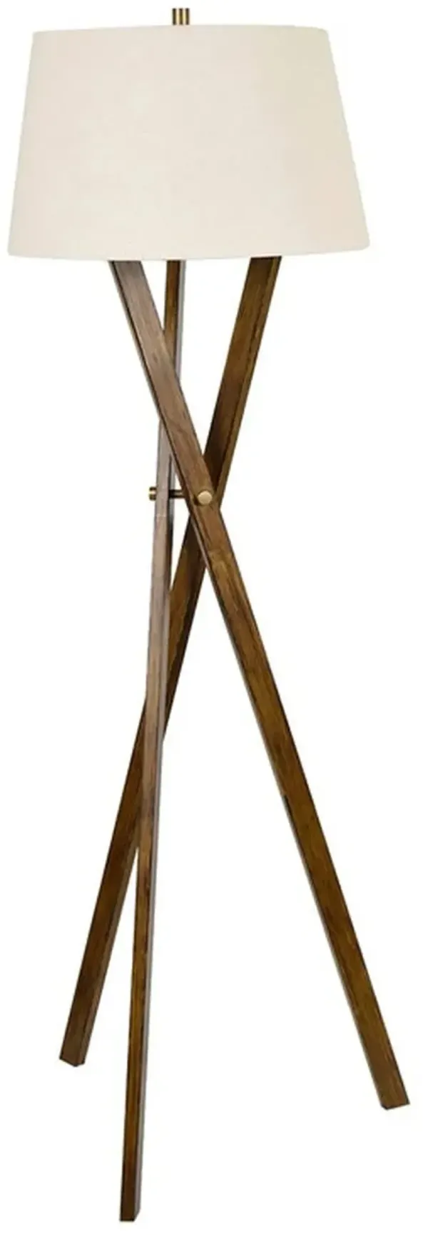 Crestview Collection Hendrix Warm Walnut Floor Lamp