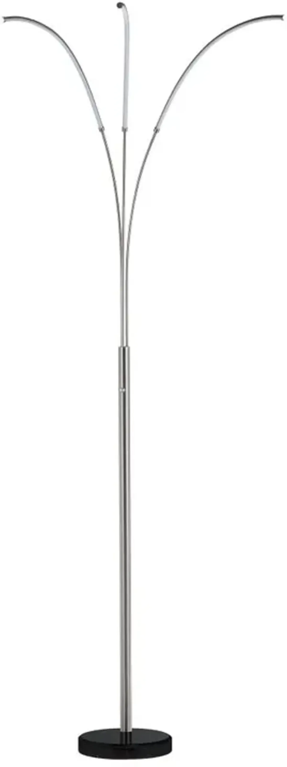 Crestview Collection Rougue Silver Floor Lamp