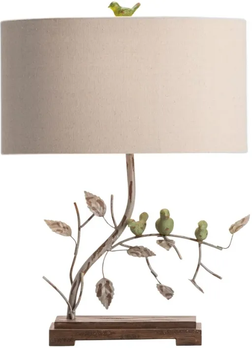 Crestview Collection Ella Beige/Brown/Light Green Table Lamp