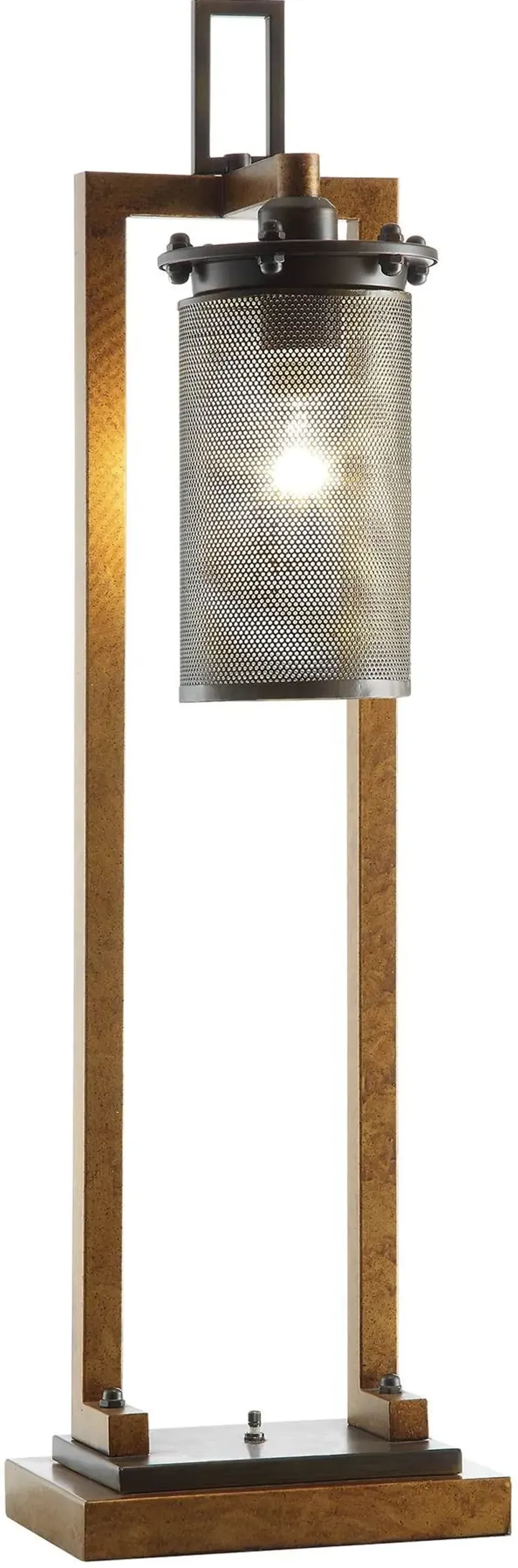 Crestview Collection Gibson Lacquered Copper & Iron Table Lamp