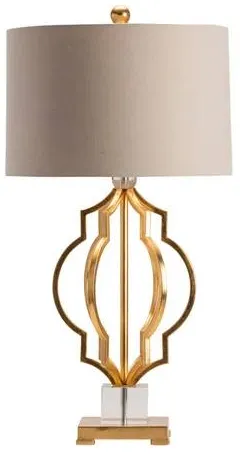 Crestview Collection Parisian Hand Finished Gold Leaf Table Lamp