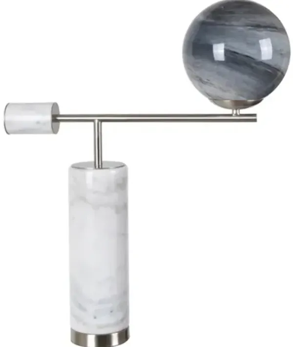 Crestview Collection Icon Gray/White Table Lamp