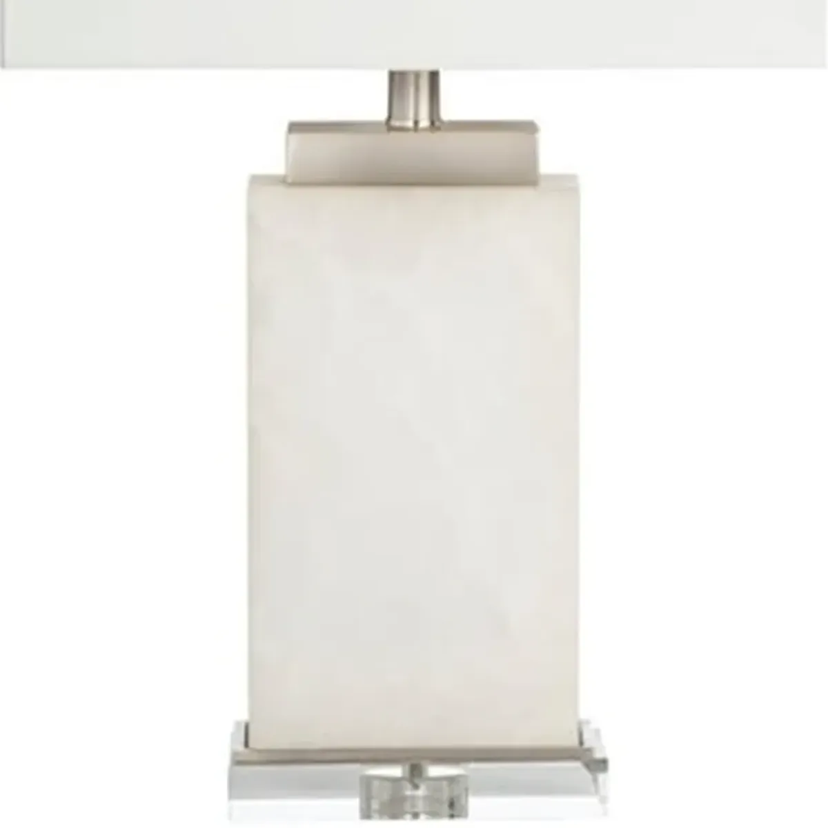Crestview Collection Glenwood Alabaster/Satin Nickle Table Lamp