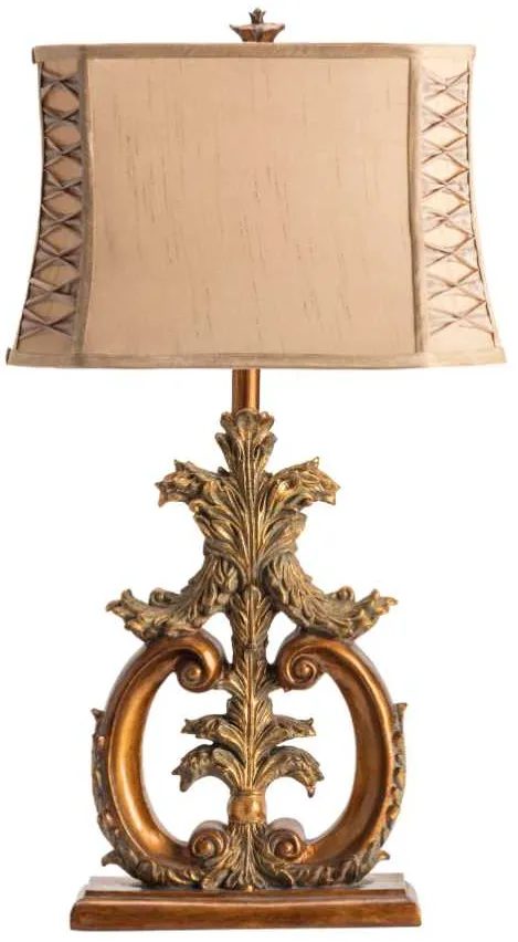 Crestview Collection Aria Antique Gold Table lamp