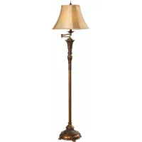 Crestview Collection Tyler Oriental Gold Floor Lamp