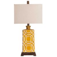 Crestview Collection Chatham Antique Yellow Table Lamp