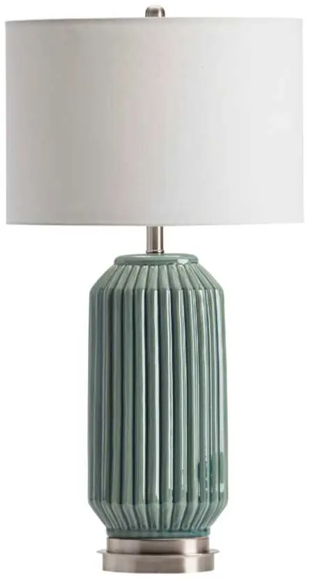 Crestview Collection Paige Blue & Gray Table Lamp