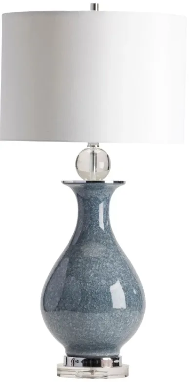 Crestview Collection Francis Blue/White Table Lamp