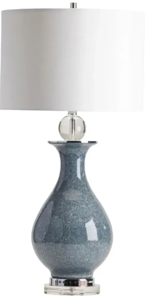 Crestview Collection Francis Blue/White Table Lamp