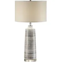 Crestview Collection Baron Soft Blue & Grey Table Lamp