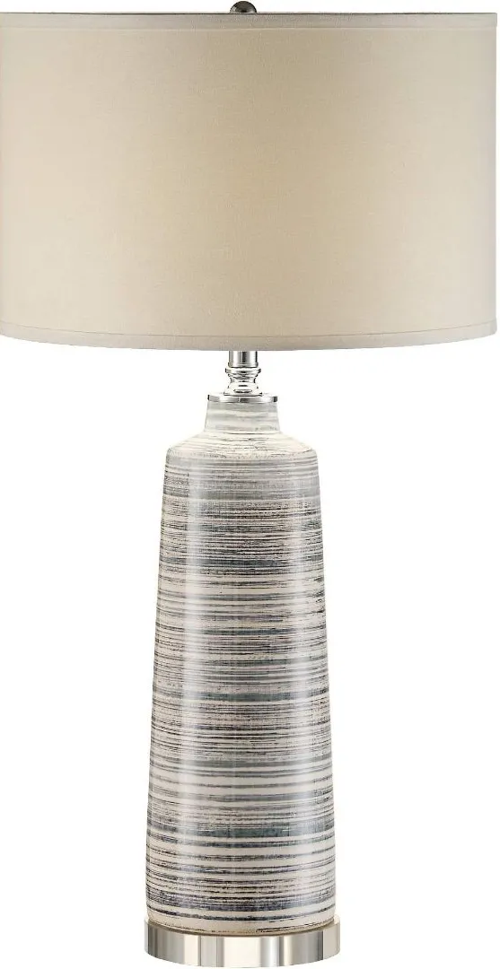 Crestview Collection Baron Soft Blue & Grey Table Lamp