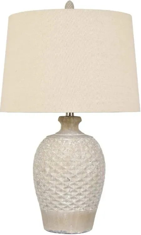 Crestview Collection Cabos Beige Table Lamp