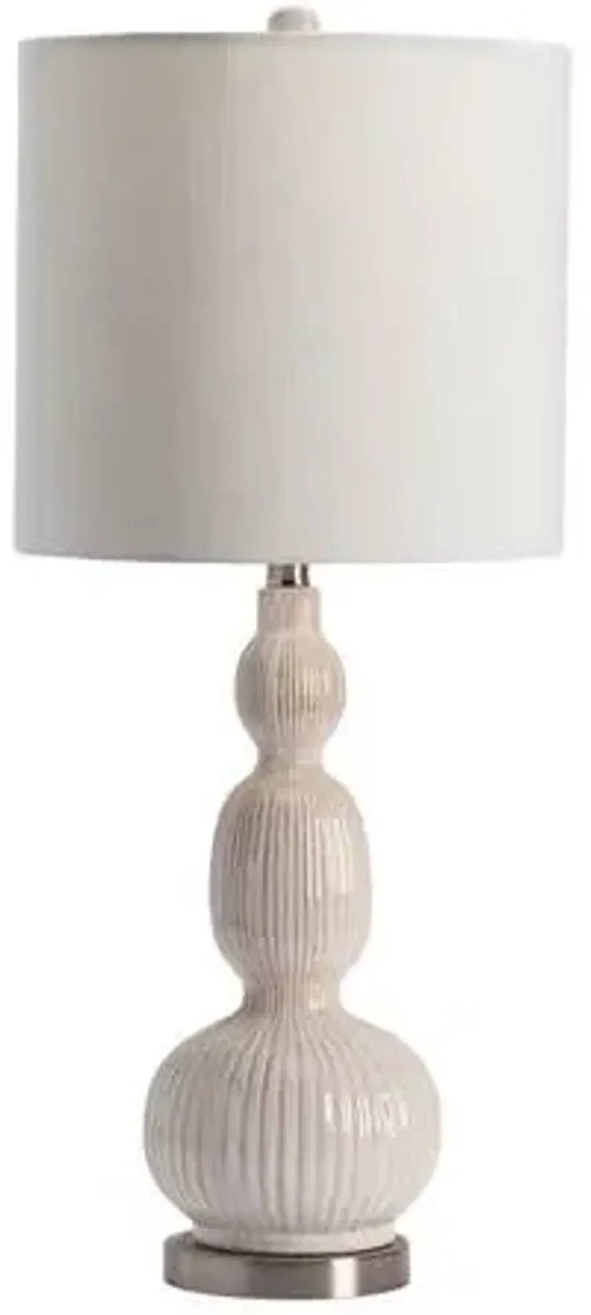Crestview Collection Solano White Table Lamp
