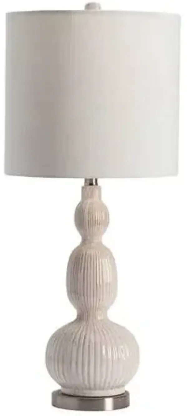 Crestview Collection Solano White Table Lamp