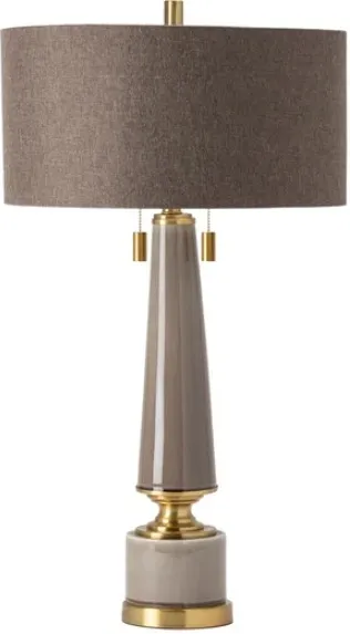 Crestview Collection Moselle Taupe Table Lamp