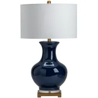 Crestview Collection Hamilton Urn Blue Table Lamp