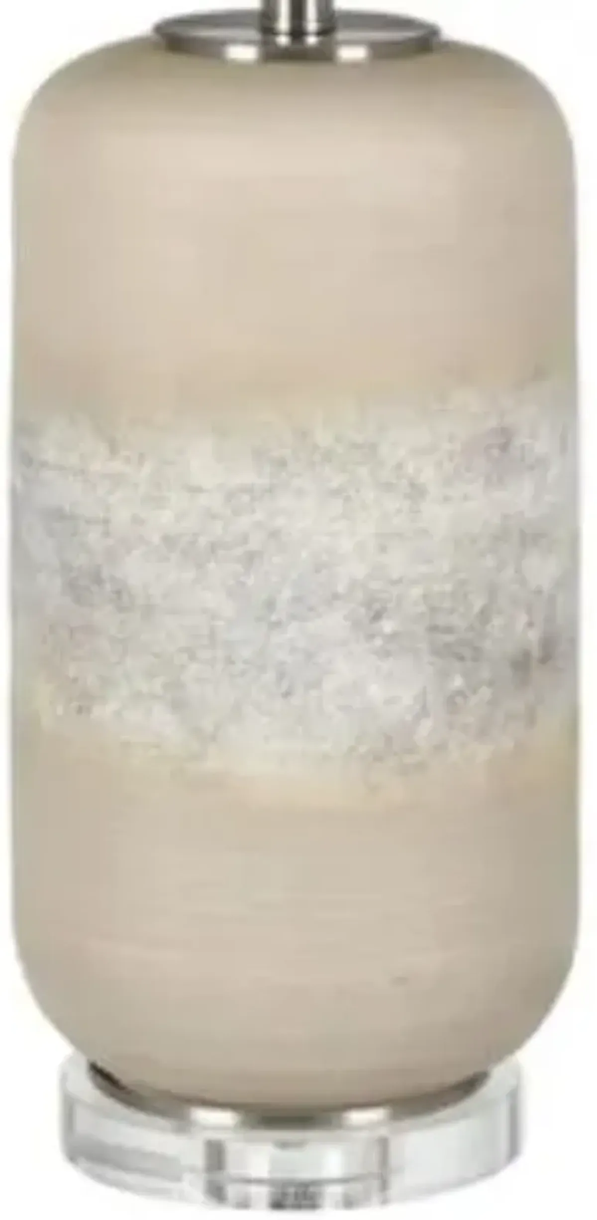 Crestview Collection Sloane Crystal Cream/Sand Stone/White Table Lamp