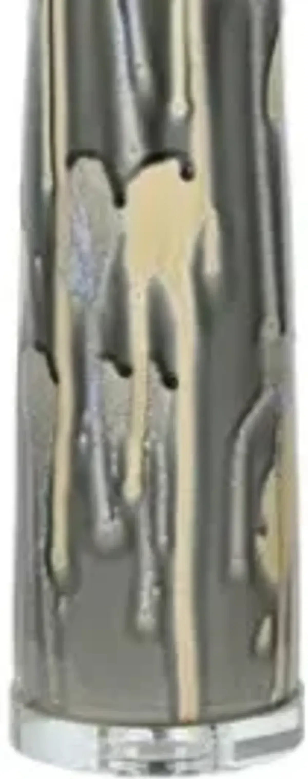 Crestview Collection Zora Crystal Grey/Gold Glazed Drip Table Lamp