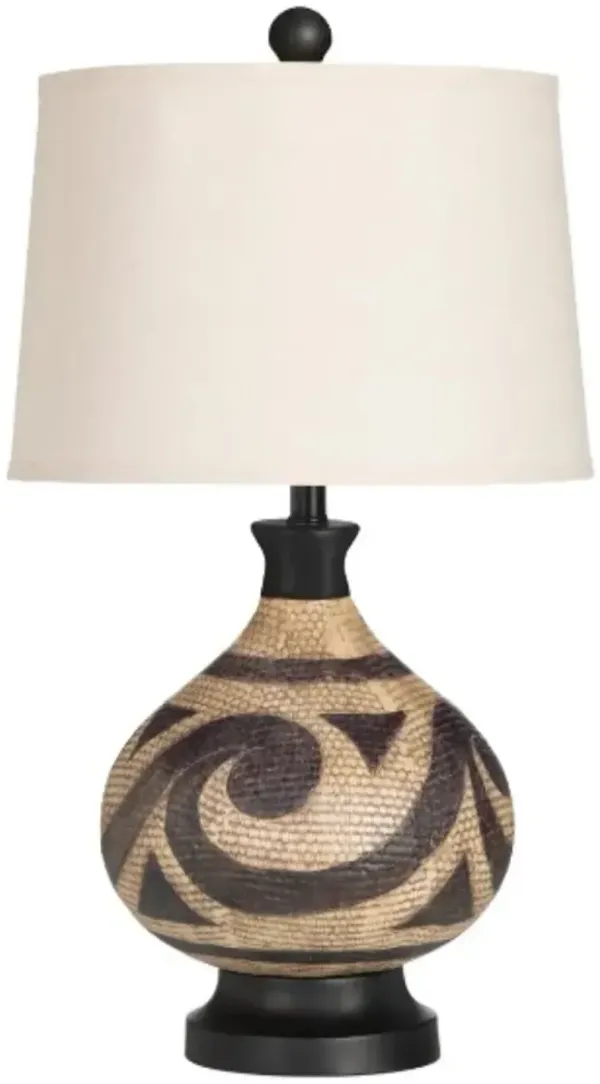 Crestview Collection Ezekiel Brown Table Lamp