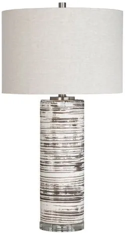 Crestview Collection Santa Fe Gray/White Table Lamp