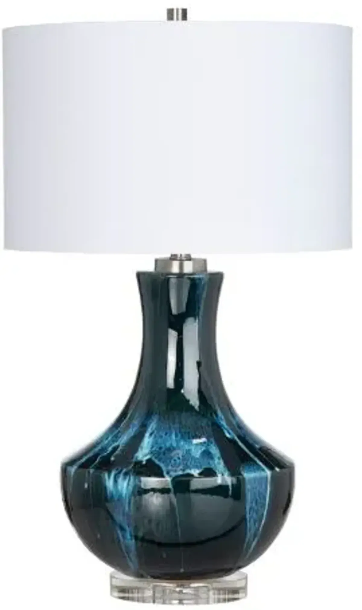 Crestview Collection Maya Blue Table Lamp
