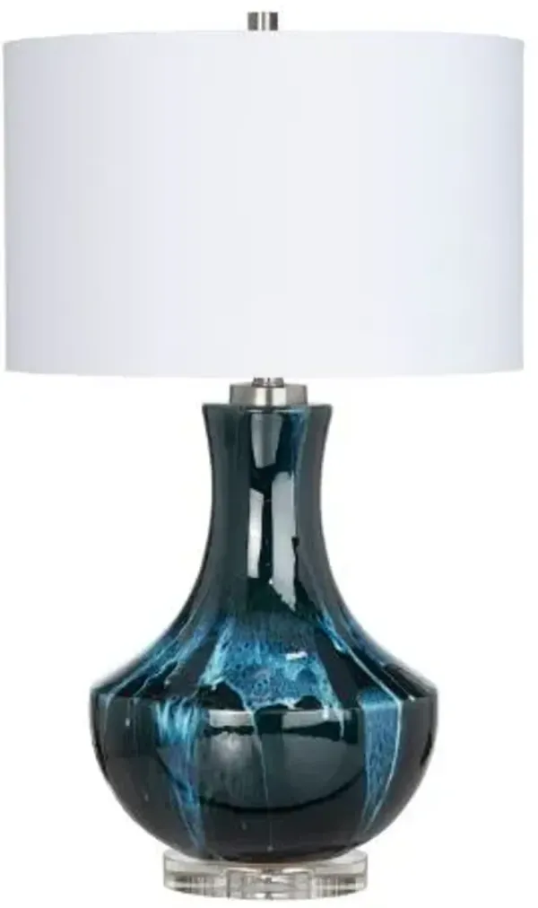 Crestview Collection Maya Blue Table Lamp