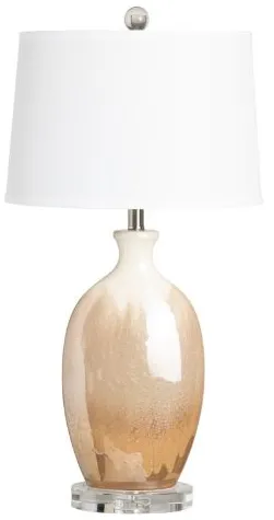 Crestview Collection Lane Amber/Cream/Orange Table Lamp