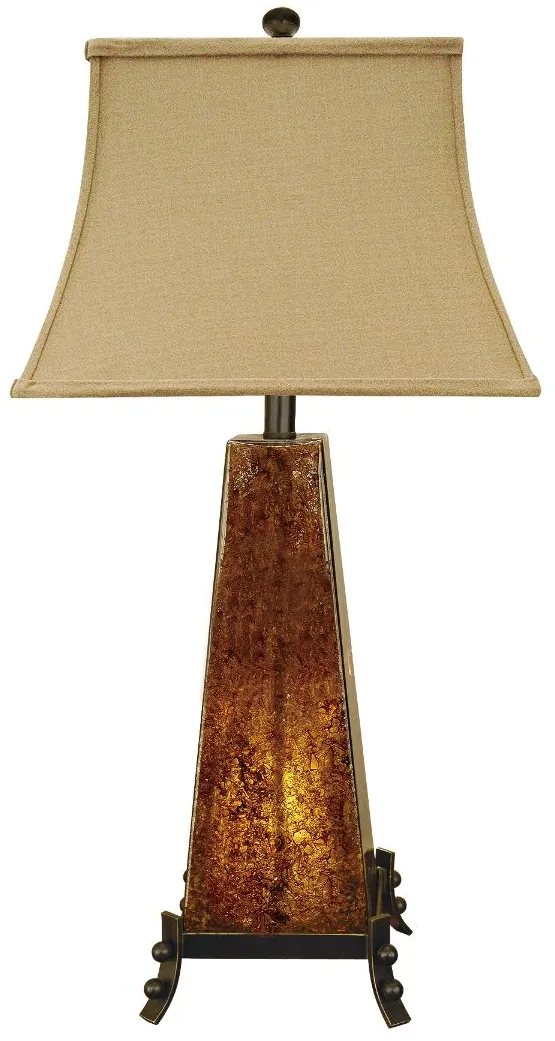 Crestview Collection Roxy Amber Table Lamp