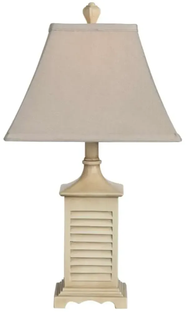 Crestview Collection Seaside Gray Washed White Accent Lamp