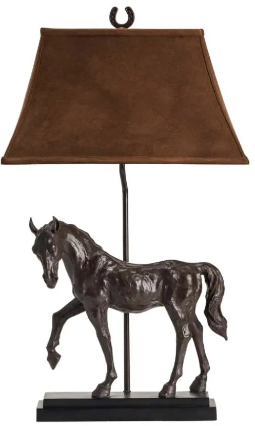 Crestview Collection Horse Creek Resin Bronze Table Lamp