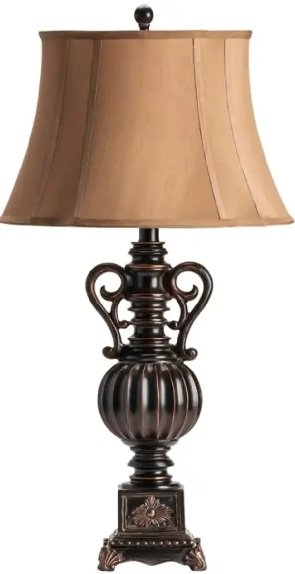 Crestview Collection Moira Beige/Bronze Table Lamp