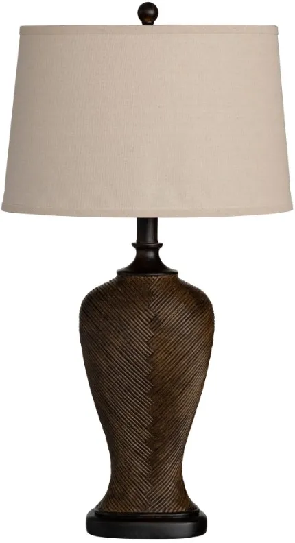 Crestview Collection Wheaton Beige/Black/Bronze Table Lamp