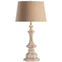 Crestview Collection Wooden Light Brown Table Lamp
