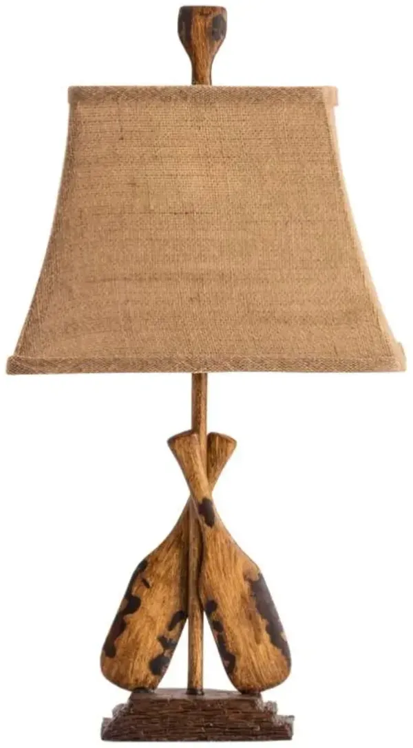 Crestview Collection Oar Resin Old Oar Accent Lamp