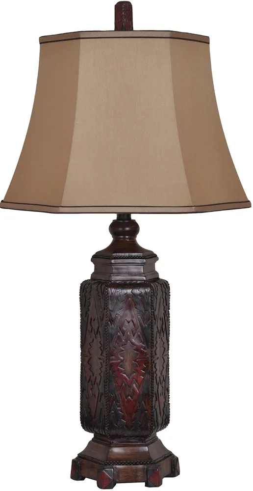 Crestview Collection Reservation Resin Blanket Table Lamp