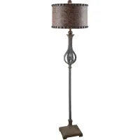 Crestview Collection Rambler Antique Iron Floor Lamp