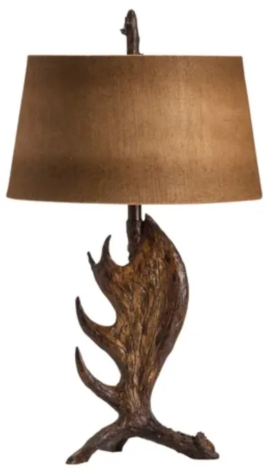 Crestview Collection Moose Shed Resin Brown Table Lamp