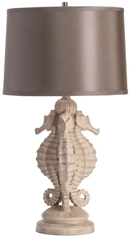 Crestview Collection Sea Horse Sand Stone Table Lamp