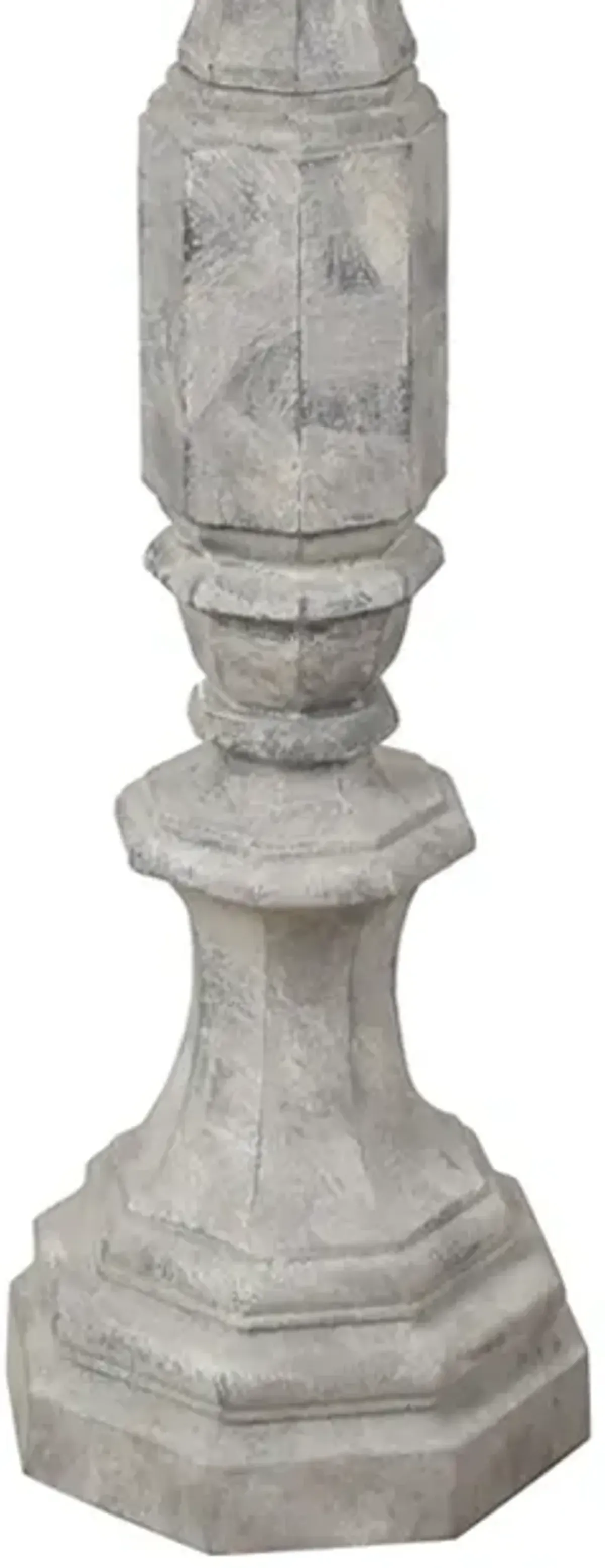 Crestview Collection Fenton Beige/Off-White Floor Lamp