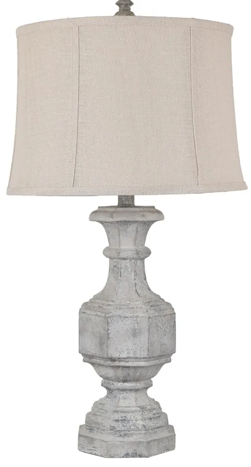 Crestview Collection Emily Grey Stone Table Lamp