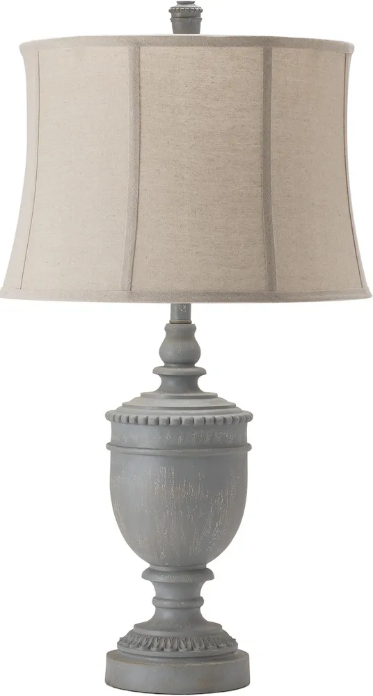 Crestview Collection Drew Grey Wood Table Lamp