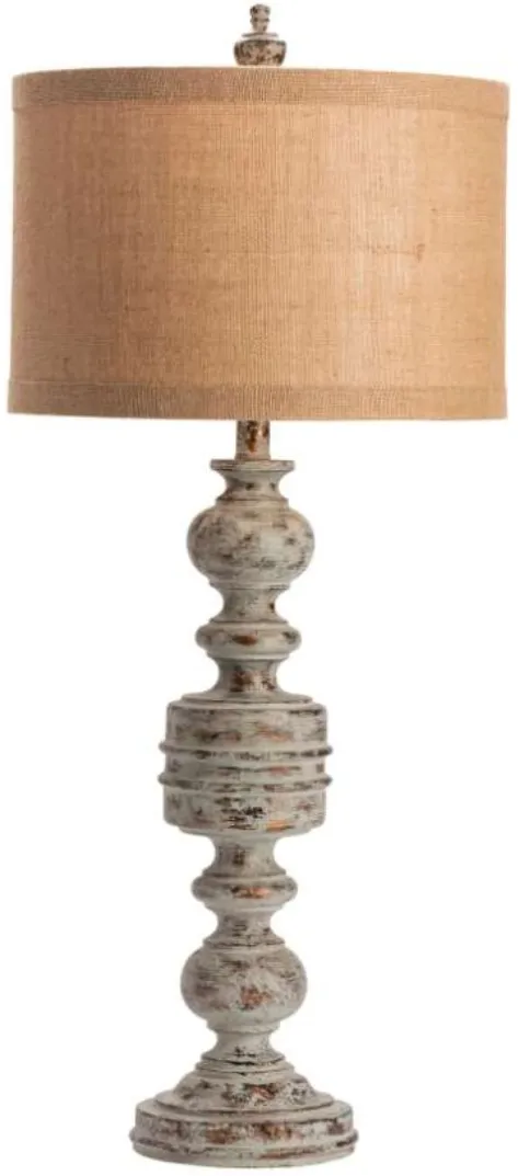 Crestview Collection Brunello Stone Washed Bronze Table Lamp
