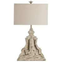 Crestview Collection Laurel Ashley Blond Wood Table Lamp