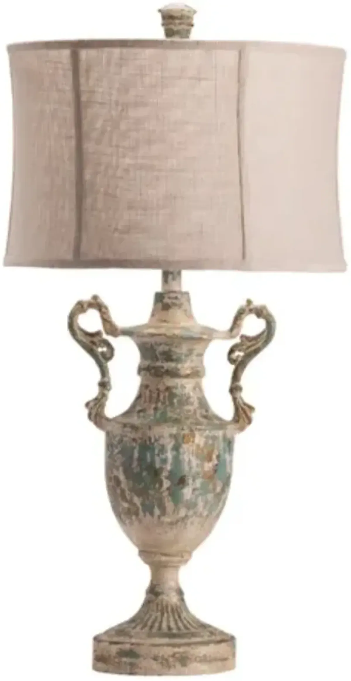 Crestview Collection Bausman Beige/Blue Table Lamp