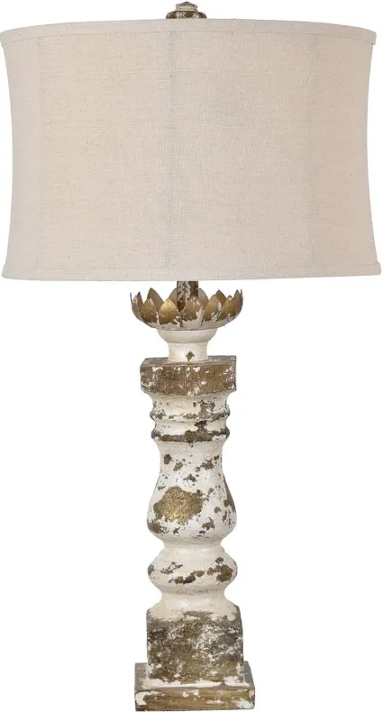 Crestview Collection Brimar Beige/White Table Lamp