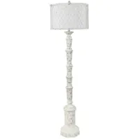 Crestview Collection Para Off-White Floor Lamp