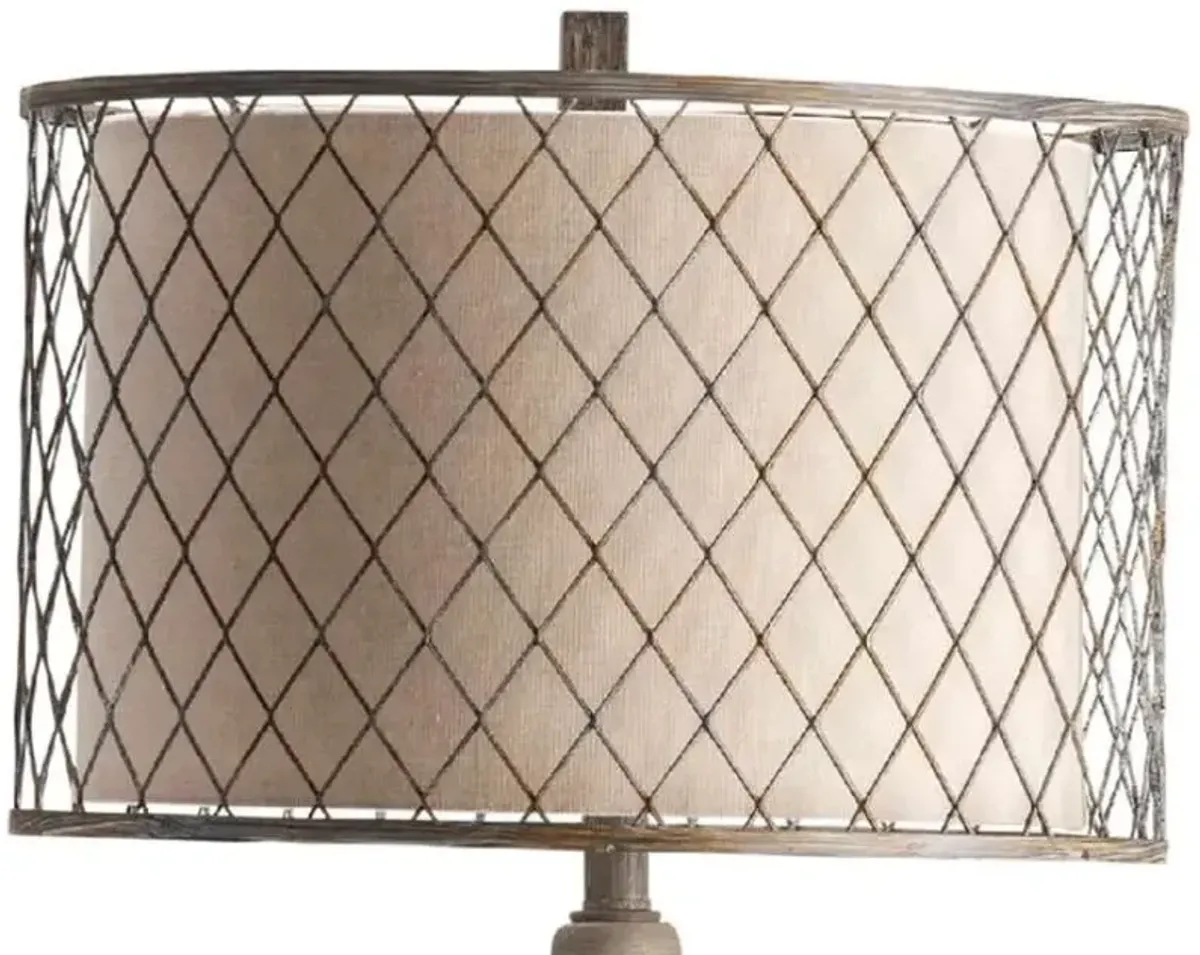 Crestview Collection Rivoire Rusted Stone Table Lamp