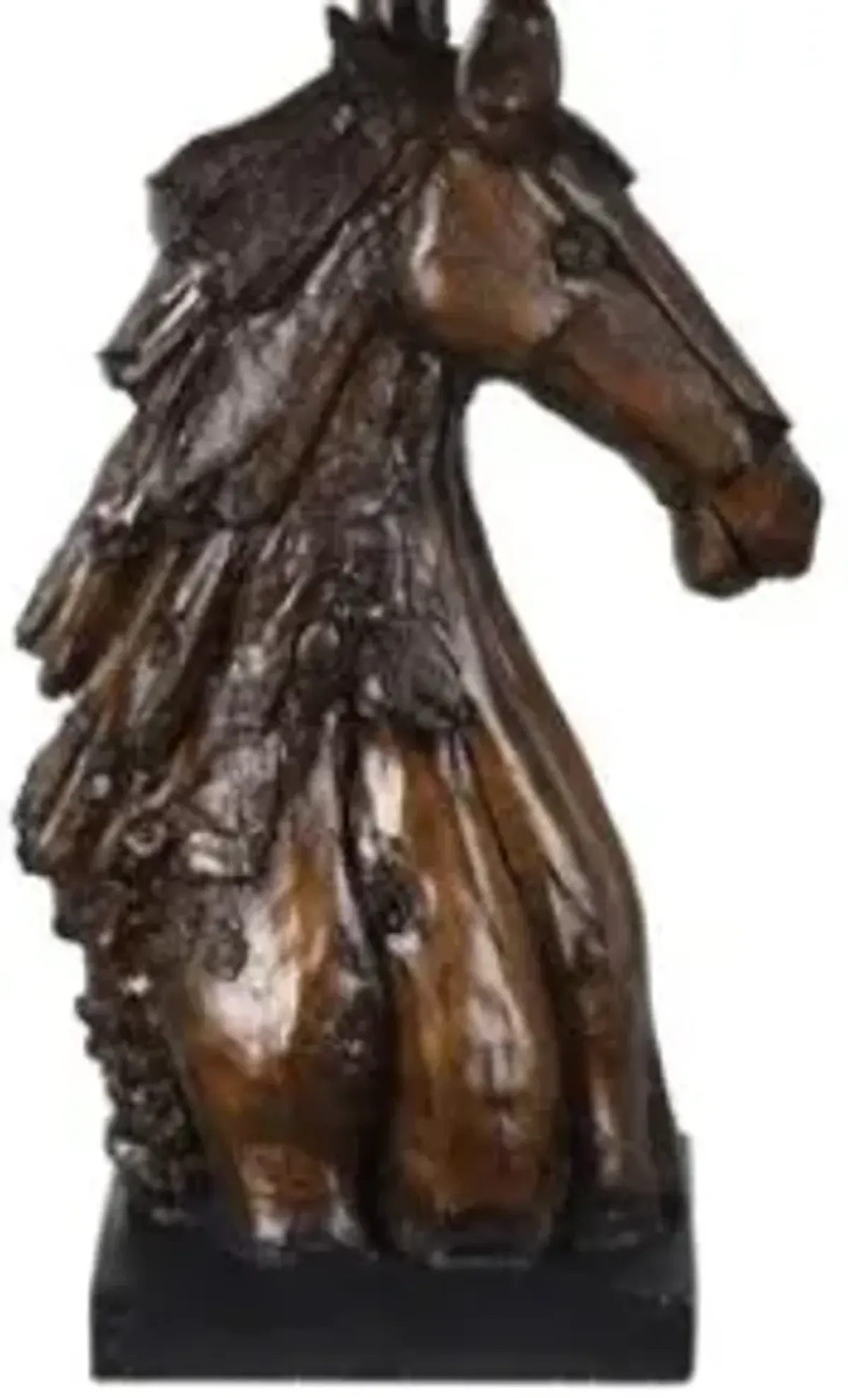 Crestview Collection Horse Bust Brown Table Lamp