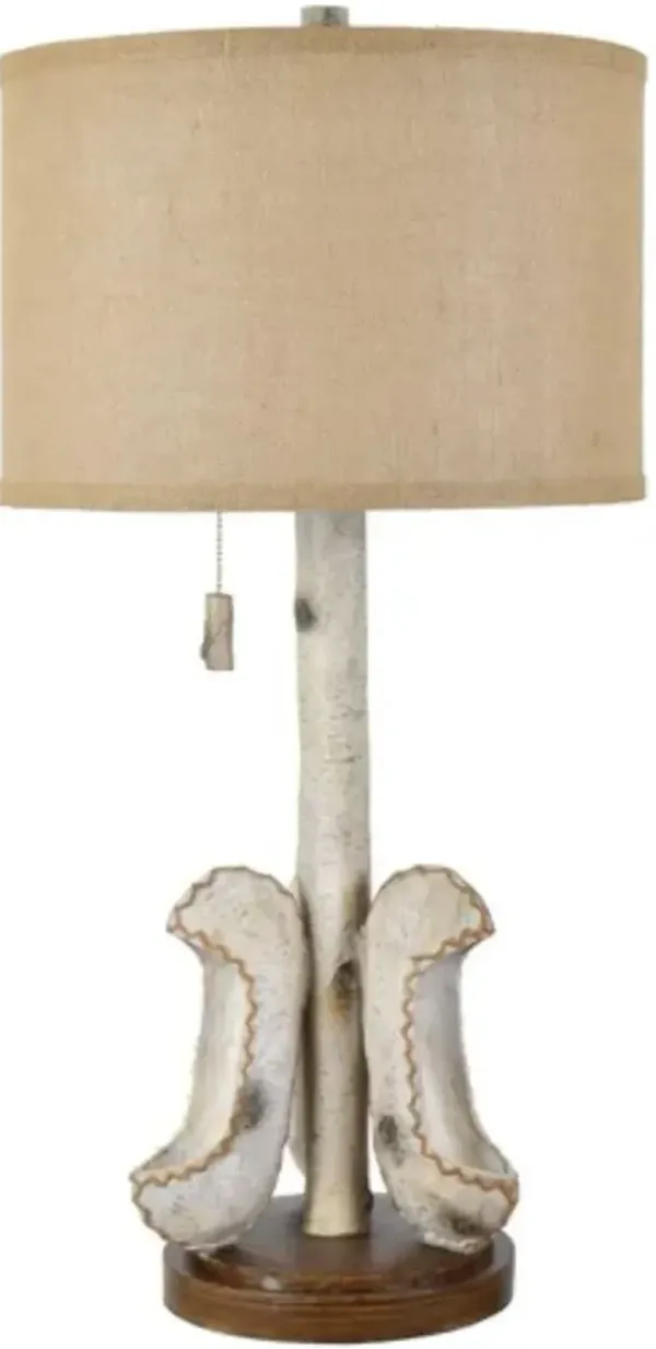 Crestview Collection Many Islands Beige/Brown/Off-White Table Lamp